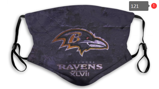 NFL Baltimore Ravens #1 Dust mask with filter->nfl dust mask->Sports Accessory